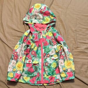 Cat & Jack Colorful Floral Kids Light Jacket - Size 4T